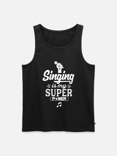 Singer Singer Singer Singer - Men's Premium Organic Tank Top - black