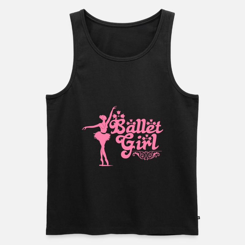 Ballet - Männer Premium Bio Tank Top - Schwarz