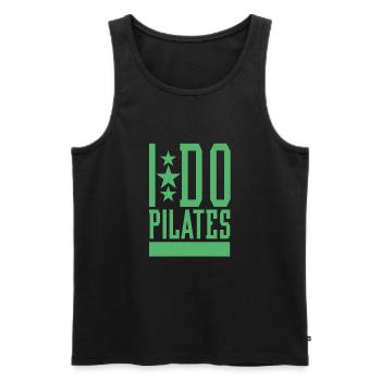 Pilates Pilates Pilates Pilates - Männer Premium Bio Tank Top - Schwarz - Vorne - AI Model Male 178 light (178cm)