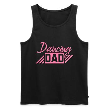 Danse Papa - Débardeur bio Premium Homme - noir - Devant - Michal (187cm)