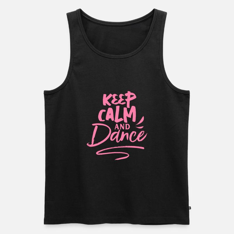 Tanz - Männer Premium Bio Tank Top - Schwarz
