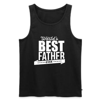 Vatertag Vatertag Vatertag Vatertag - Männer Premium Bio Tank Top - Schwarz - Vorne - Michal (187cm)