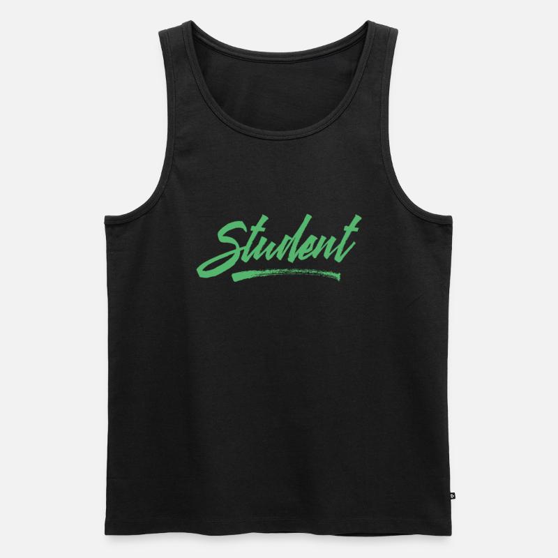 StudyIng Student Student University Studies - Men's Premium Organic Tank Top - black