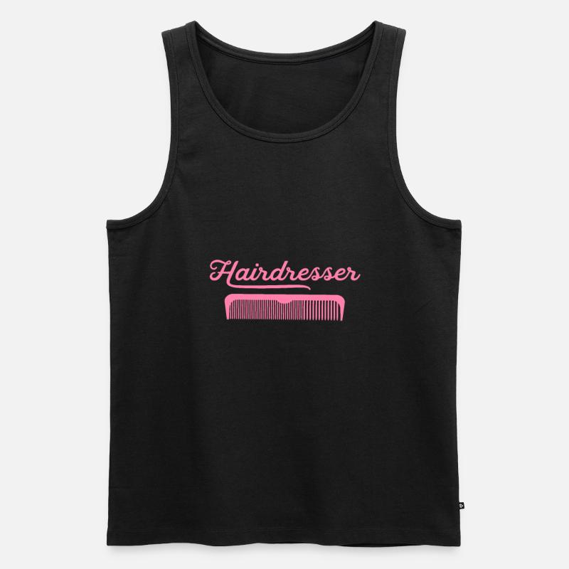Friseuse Friseuse Friseuse Friseuse - Männer Premium Bio Tank Top - Schwarz