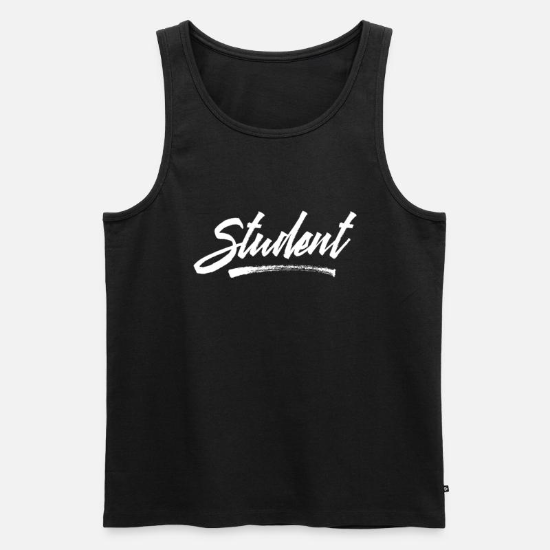 Student Student Student Student - Débardeur bio Premium Homme - noir