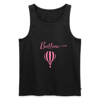 Hot Air Balloon Hot Air Balloon Hot Air Balloon - Men's Premium Organic Tank Top - black - Front - AI Model Male 178 light (178cm)
