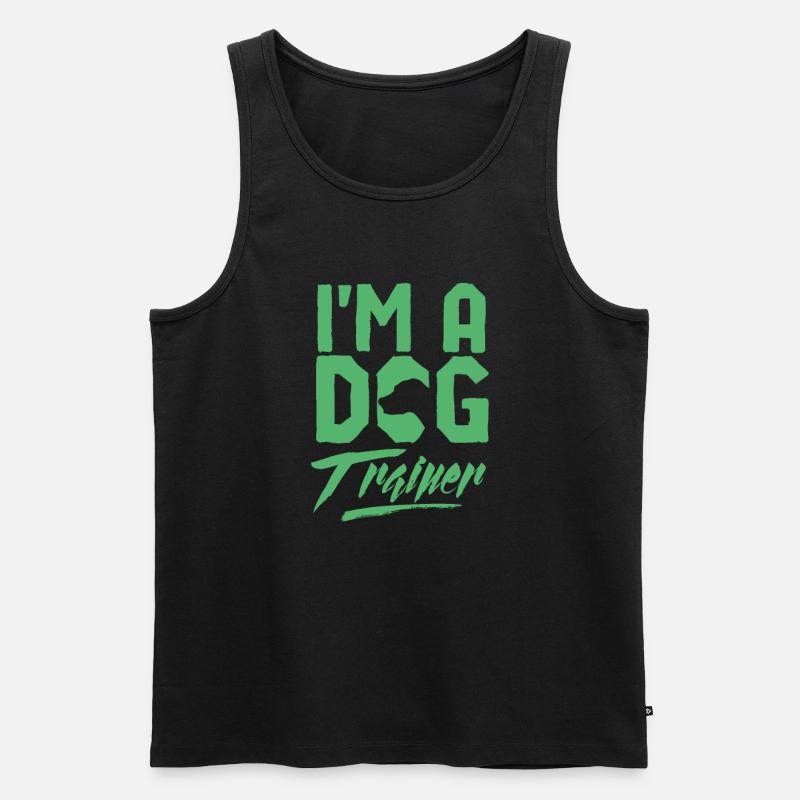 Hundetraining - Männer Premium Bio Tank Top - Schwarz