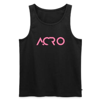 Mama Acro Acroyoga Übungen Yoga - Männer Premium Bio Tank Top - Schwarz - Vorne - AI Model Male 178 light (178cm)