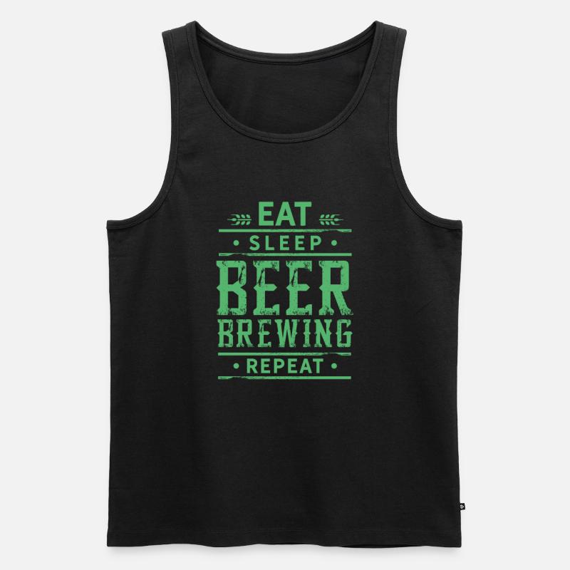 Brauer Bier brauen - Männer Premium Bio Tank Top - Schwarz