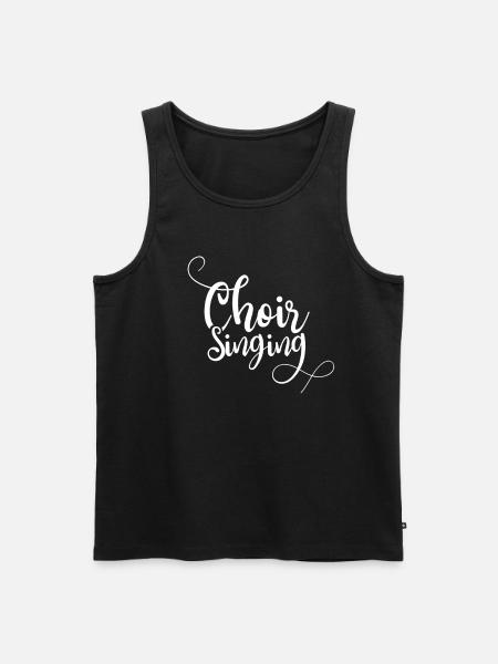 Kormedlem kirkekor synger kor sanger kor - Herre Premium økologisk tanktop - sort