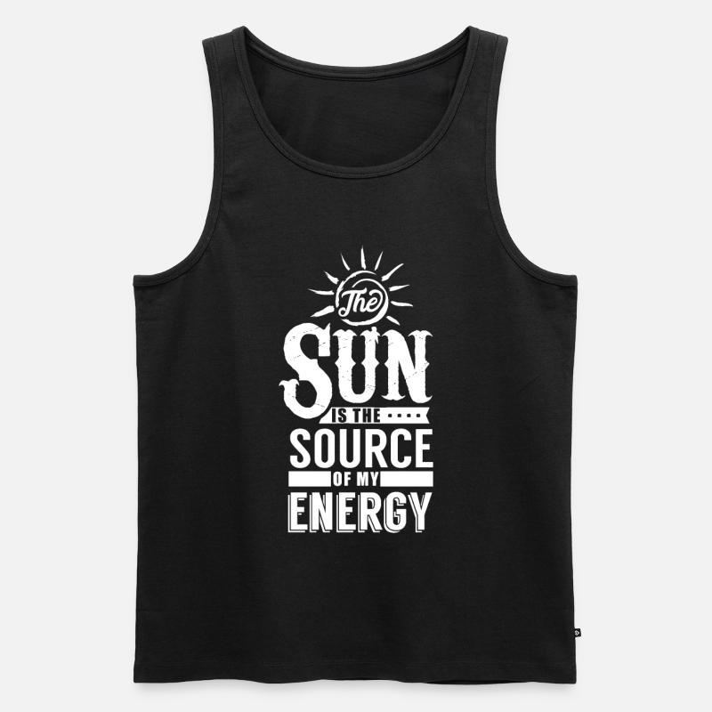 Solarkraft - Männer Premium Bio Tank Top - Schwarz