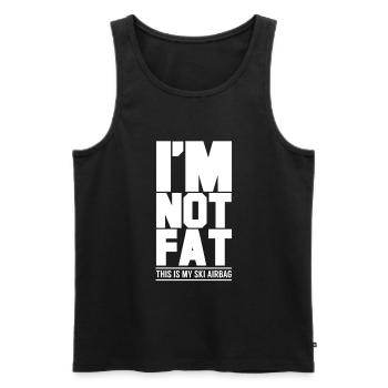 I'm not fat, that's my ski airbag - Men's Premium Organic Tank Top - black - Front - Michal (187cm)