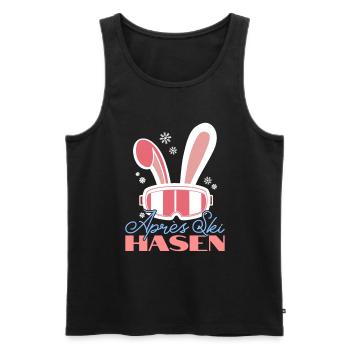 Ski Häschen Skihasen Skihaserl Outfit Apres Ski - Männer Premium Bio Tank Top - Schwarz - Vorne - Michal (187cm)