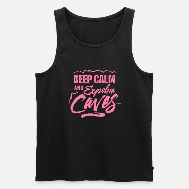 Höhlenforscher - Männer Premium Bio Tank Top - Schwarz
