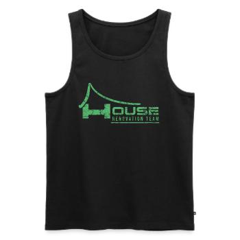 Renovieren Sanierung Sanieren Team Restaurieren - Männer Premium Bio Tank Top - Schwarz - Vorne - AI Model Male 178 light (178cm)