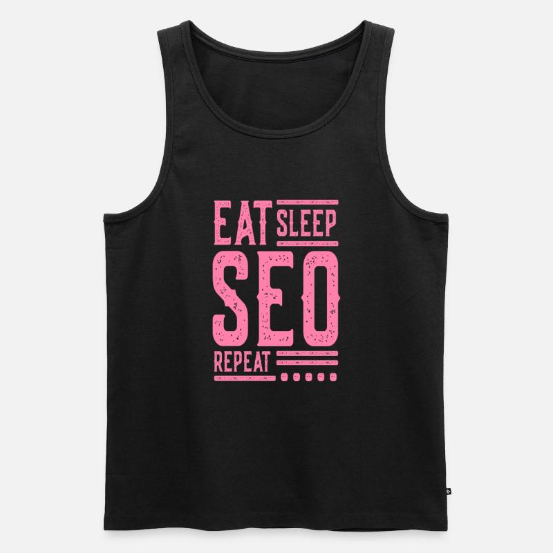 SEO - Männer Premium Bio Tank Top - Schwarz