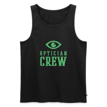 Auge Brille Optiker Augenoptiker Optik Augenoptik - Männer Premium Bio Tank Top - Schwarz - Vorne - AI Model Male 178 light (178cm)