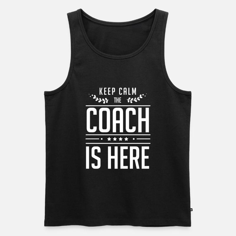 Coaching Coach Coaching Guru Trainer - Ekologisk premium tanktopp herr - svart