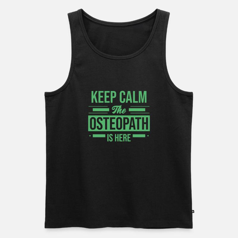 Praxis Osteopathin Osteopath Osteopathie Team - Männer Premium Bio Tank Top - Schwarz