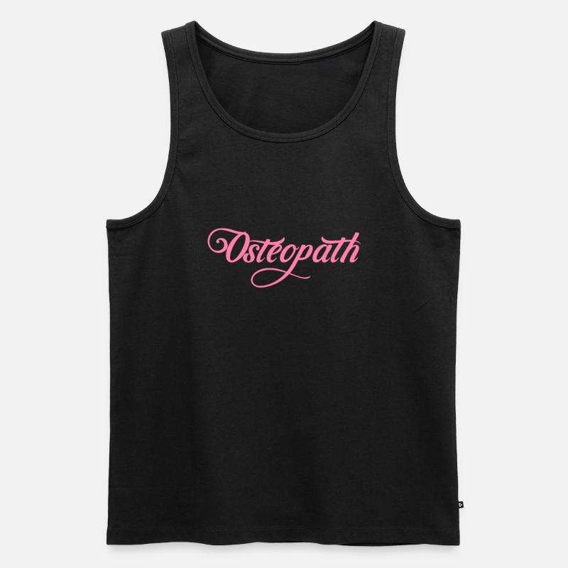 Osteopath Osteopathie Osteopathin - Männer Premium Bio Tank Top - Schwarz
