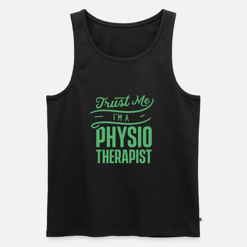 Physio - Männer Premium Bio Tank Top - Schwarz