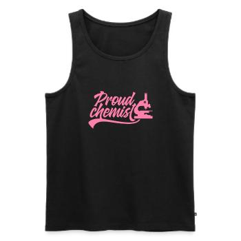 Chemistry chemist - Men's Premium Organic Tank Top - black - Front - AI Model Male 178 light (178cm)