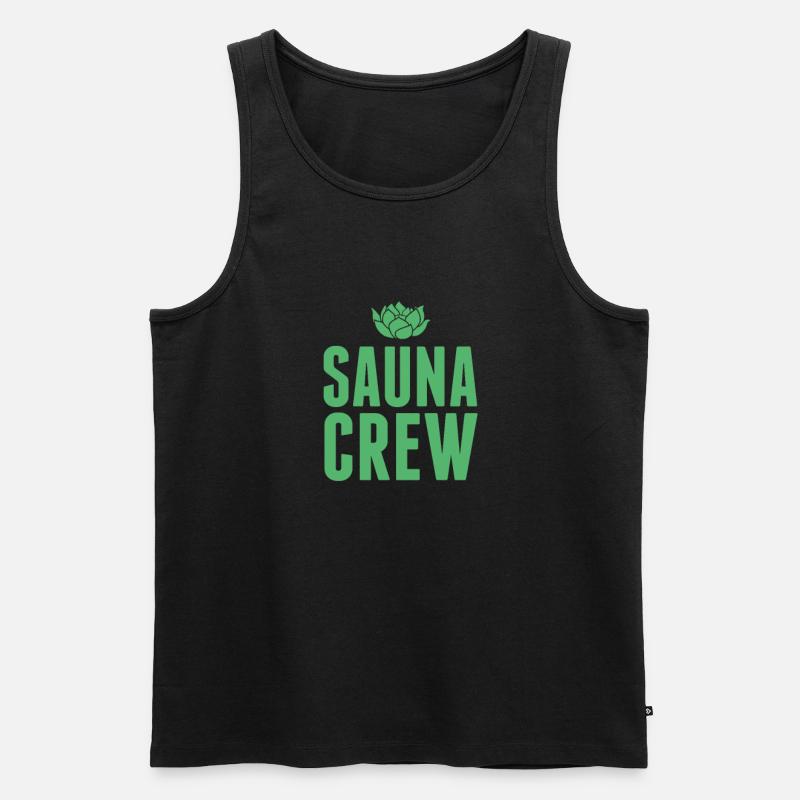 Sauna Mannschaft - Männer Premium Bio Tank Top - Schwarz
