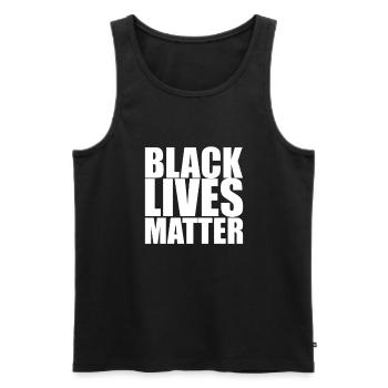 Black Lives Matter - Männer Premium Bio Tank Top - Schwarz - Vorne - AI Model Male 178 light (178cm)