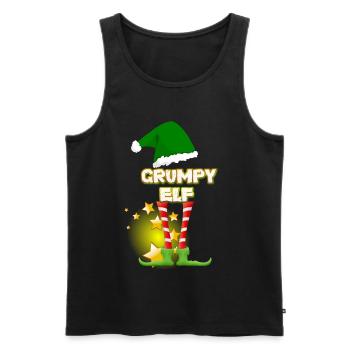 Christmas Christmas Christmas Christmas Christmas - Men's Premium Organic Tank Top - black - Front - Michal (187cm)