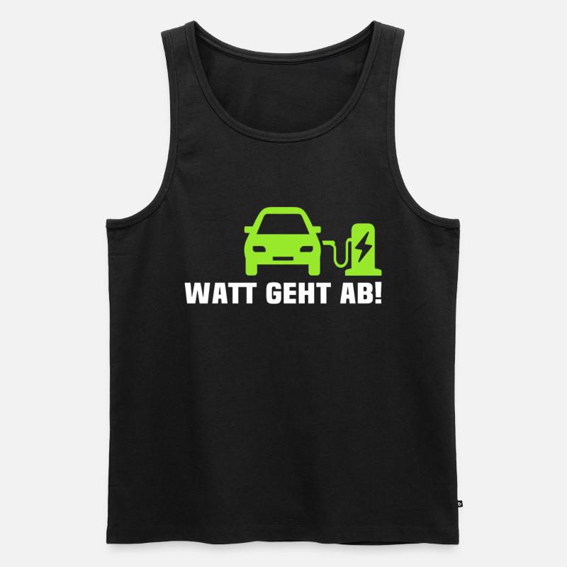E-auto Elektroauto EAuto - Männer Premium Bio Tank Top - Schwarz
