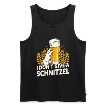 I Don't Give A Schnitzel Beerfest Bavarian Munich - Men's Premium Organic Tank Top - black - Front - Michal (187cm)