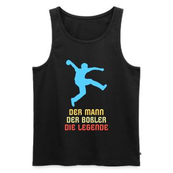 Bosseln Bosselsport Boßeln Bosselkugel - Männer Premium Bio Tank Top - Schwarz - Vorne - Michal (187cm)