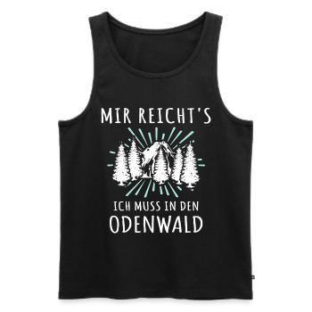 Odenwald Sprüche Odenwälder Spruch Odenwaelder - Männer Premium Bio Tank Top - Schwarz - Vorne - AI Model Male 178 light (178cm)