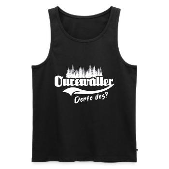 Odenwald Dialekt Odenwälder Sprüche Odenwaelder - Männer Premium Bio Tank Top - Schwarz - Vorne - AI Model Male 178 light (178cm)