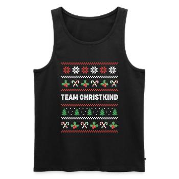 Team Christkind - Männer Premium Bio Tank Top - Schwarz - Vorne - Michal (187cm)