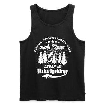 Fichtelgebirge Opa Fichtelgebirgler Opas - Männer Premium Bio Tank Top - Schwarz - Vorne - Michal (187cm)