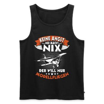 Modellfliegen Modellflug RC Flugzeug - Männer Premium Bio Tank Top - Schwarz - Vorne - AI Model Male 178 light (178cm)