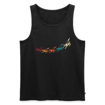 Flying RC Airplane Model Airplane Model Airplane - Men's Premium Organic Tank Top - black - Front - AI Model Male 178 light (178cm)