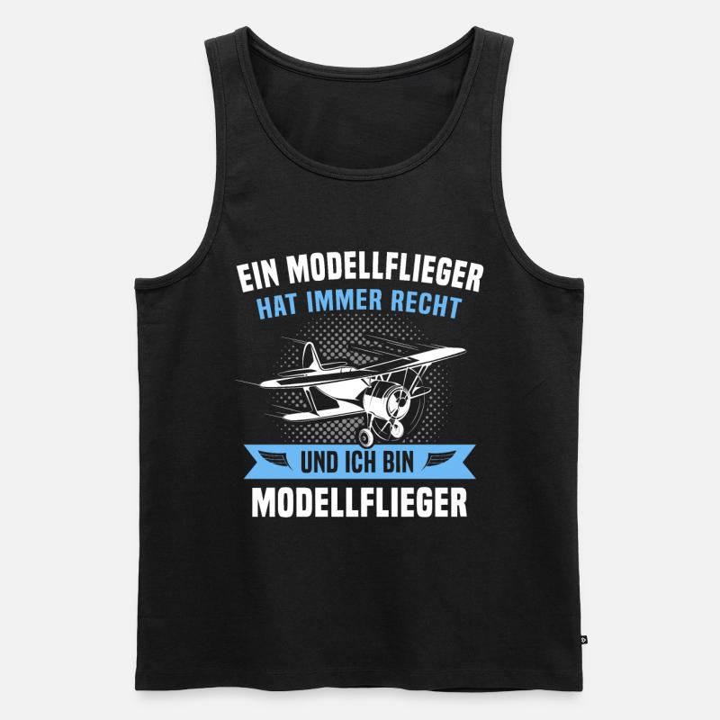 Modellflieger Modellflug Modellfliegen - Männer Premium Bio Tank Top - Schwarz