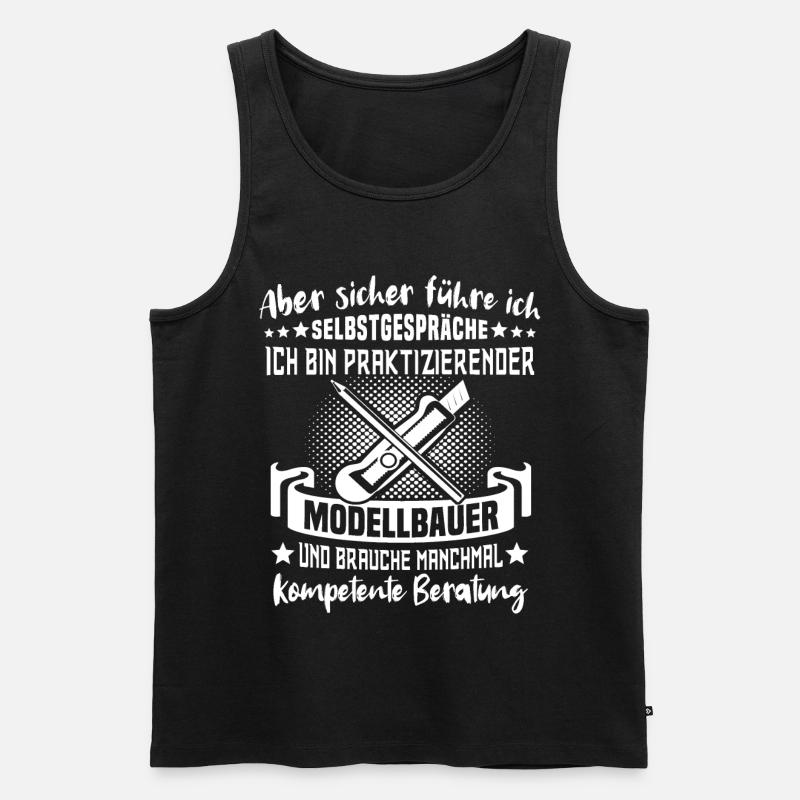 Modellbau Modellbauer Modellbauen - Männer Premium Bio Tank Top - Schwarz