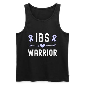 IbS Awareness, Syndrome du côlon irritable, IBS - Débardeur bio Premium Homme - noir - Devant - AI Model Male 178 light (178cm)