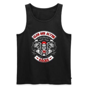 Club der alten Säcke 50 Jahre Geburtstag Herren - Männer Premium Bio Tank Top - Schwarz - Vorne - AI Model Male 178 light (178cm)