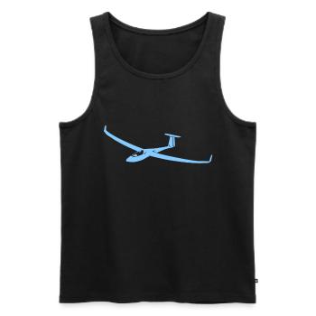 Segelflieger Segelfliegen Segelflugzeug - Männer Premium Bio Tank Top - Schwarz - Vorne - Michal (187cm)