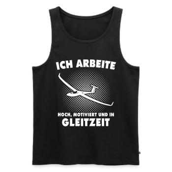 Segelflieger Segelflugzeug Segelfliegen - Männer Premium Bio Tank Top - Schwarz - Vorne - Michal (187cm)