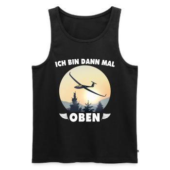 Segelflugzeug Fliegen Segelfliegen Segelflieger - Männer Premium Bio Tank Top - Schwarz - Vorne - Michal (187cm)