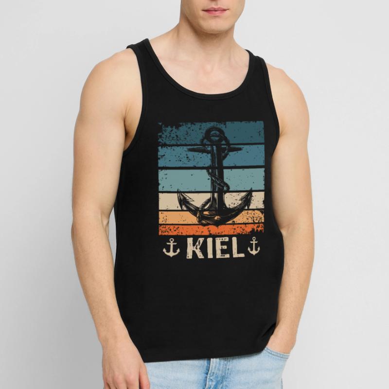 Kiel Spruch Kieler Souvenir Männer Premium Bio Tank Top