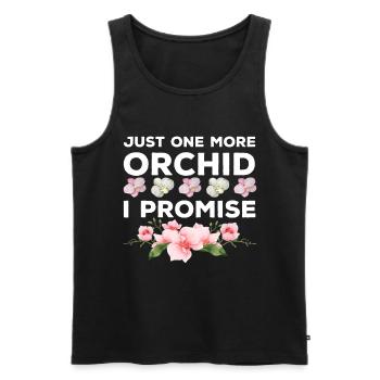 Nur noch eine Orchidee, die ich verspreche - Männer Premium Bio Tank Top - Schwarz - Vorne - Michal (187cm)