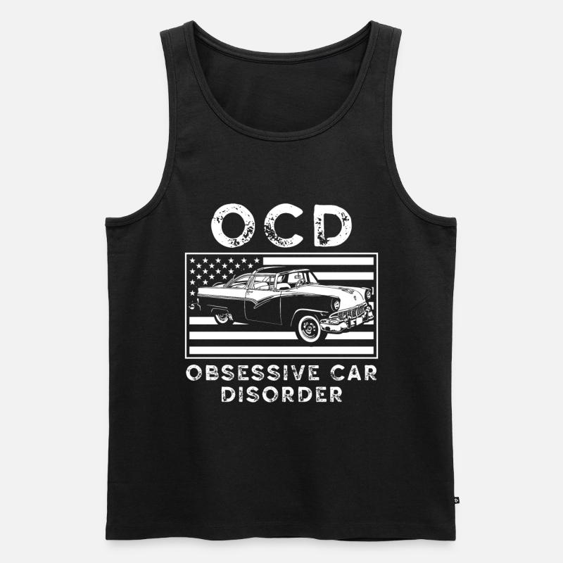 OCD obsessive Auto-Disorder - Männer Premium Bio Tank Top - Schwarz