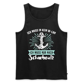 Scharbeutz Sprüche Scharbeutzer Spruch - Männer Premium Bio Tank Top - Schwarz - Vorne - AI Model Male 178 light (178cm)