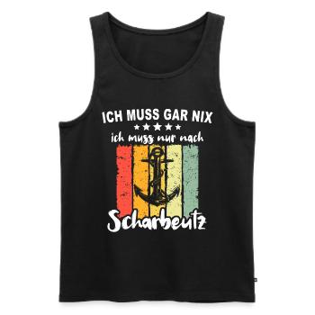Scharbeutz Ostsee Scharbeutzer Souvenir - Männer Premium Bio Tank Top - Schwarz - Vorne - AI Model Male 178 light (178cm)